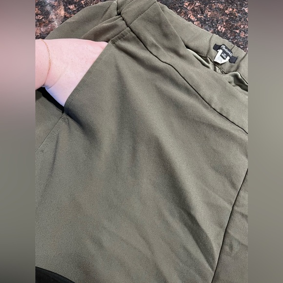 Madewell Olive Wide Leg Pants 2X - Picture 3 of 3